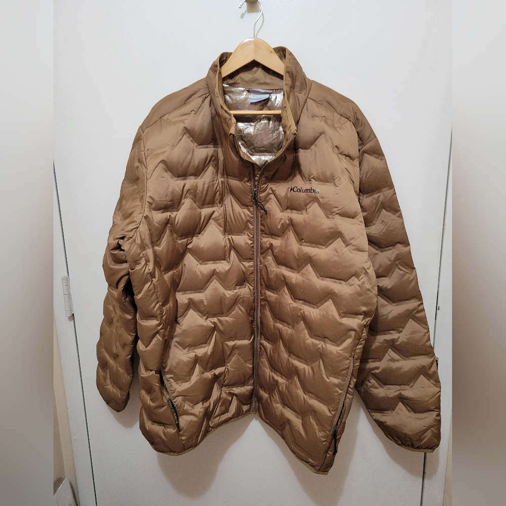 Columbia Men's Carmel Color Omni-Heat Puffer Jacket XXL
